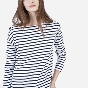 Everlane | Striped Nautical Cotton Long Sleeve Tee